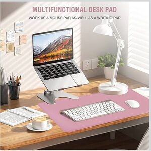 PINK Multifunctional Desk Pad, Waterproof, Easy to Clean and Heat Resistant, NEW